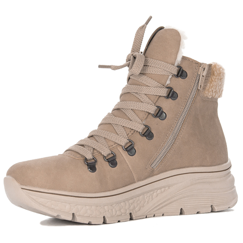 Rieker Warned Brown Lace-Up Boots