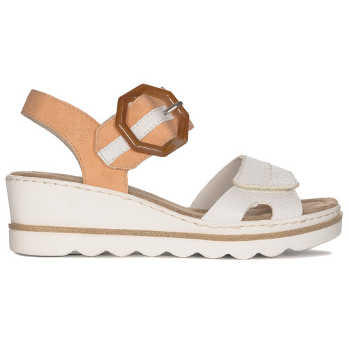 Rieker White Combination women's sandals