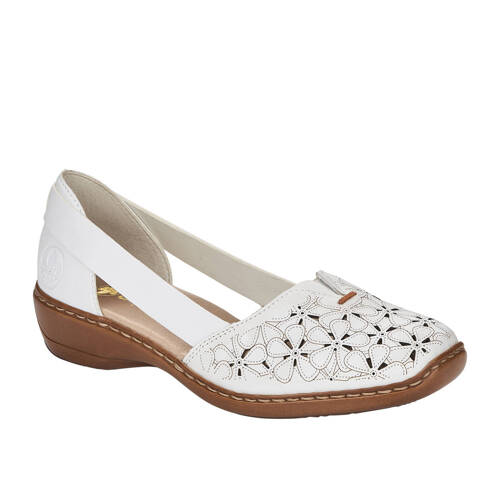 Rieker White Flat Shoes