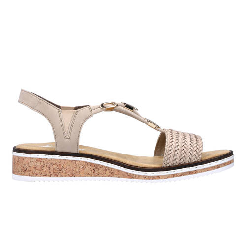 Rieker Women's Beige Sandals 