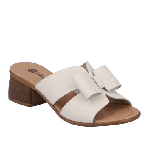 Rieker Women's Leather Velcro Beige