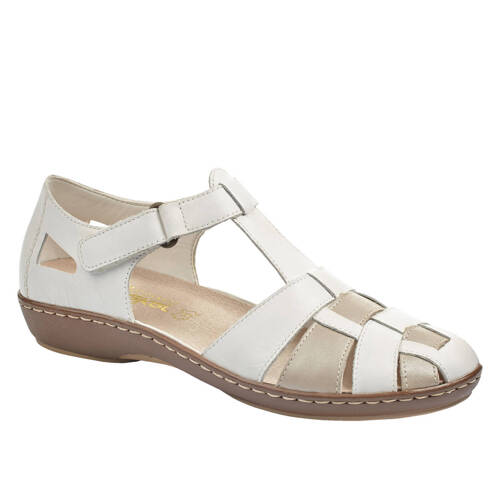 Rieker Women's White Half Shoes