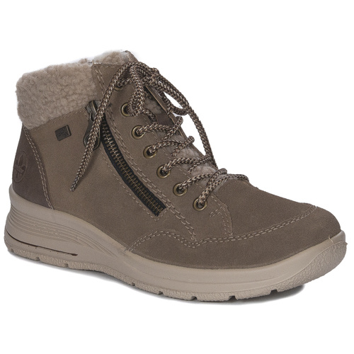 Rieker Women's insulated Brown leather boots