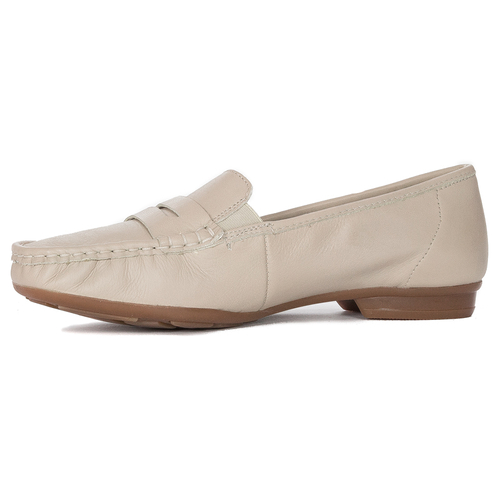 Rieker Women's moccasins leather Beige