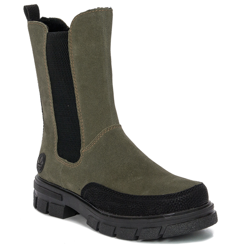 Rieker Women's warm green boots