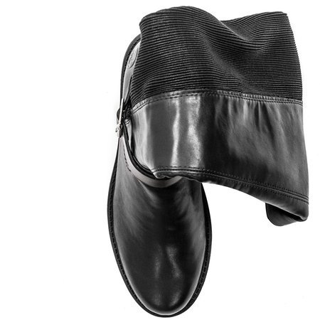 Rieker X0592-00 Black Knee-High Boots