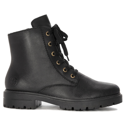 Rieker  Y3163-00 Warned Black Leather Boots