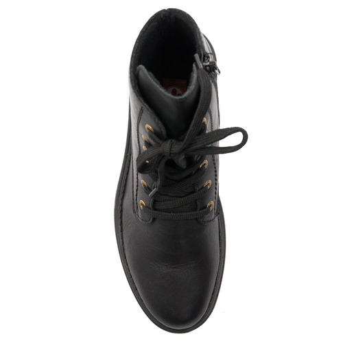 Rieker  Y3163-00 Warned Black Leather Boots