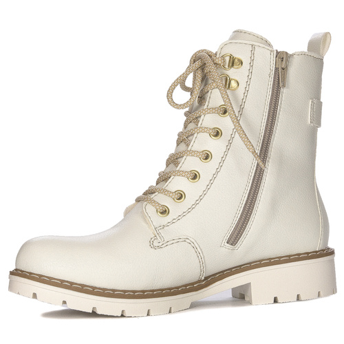 Rieker Y9126-80 Women's Warned White Boots