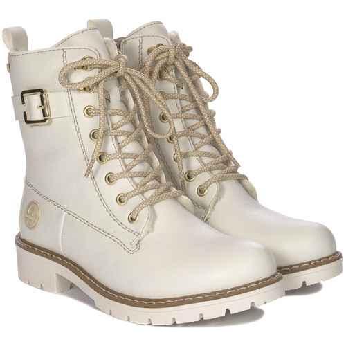 Rieker Y9126-80 Women's Warned White Boots