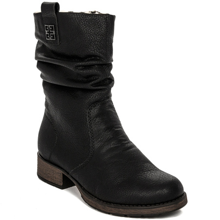 Rieker Z9583-00 Black Knee-high Boots