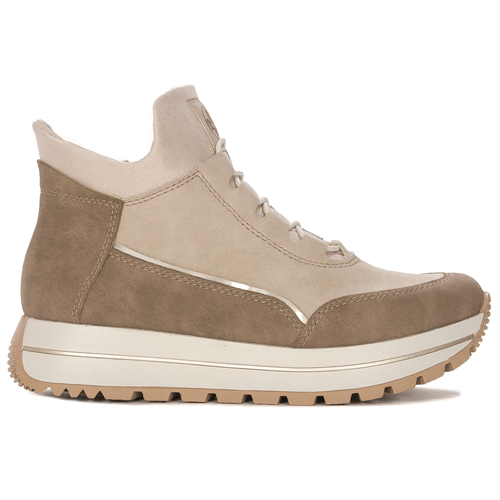 Rieker platform warned Beige Boots