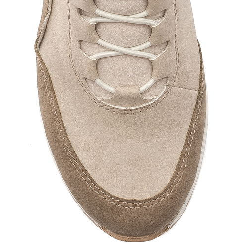 Rieker platform warned Beige Boots