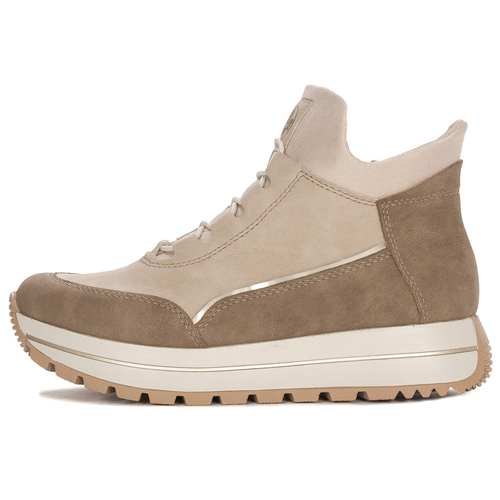 Rieker platform warned Beige Boots