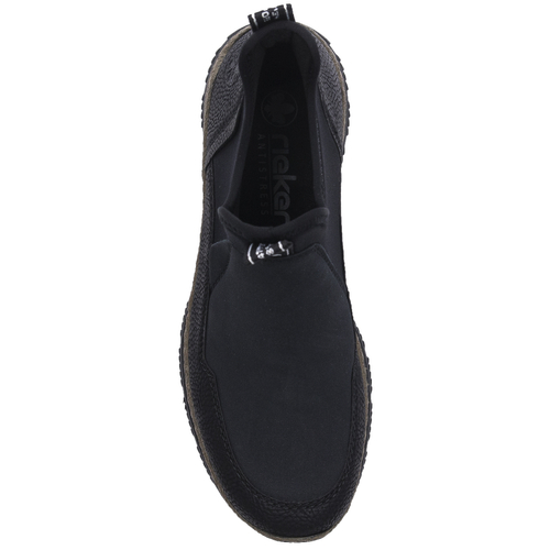 Rieker women's slip-on shoes black