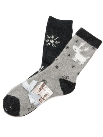 SOXX 37883 Christmas socks Black and Gray 2-Pack