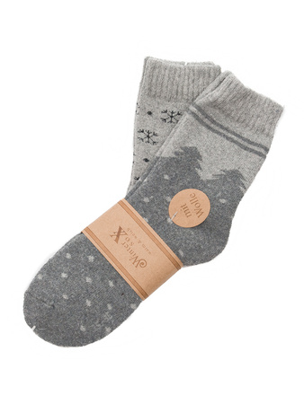 SOXX NATURE 37842 Warm & Weich socks Gray 2-Pack