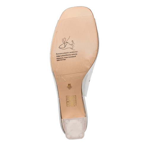 Sca'viola Women's Sandals On A High Heel Silver