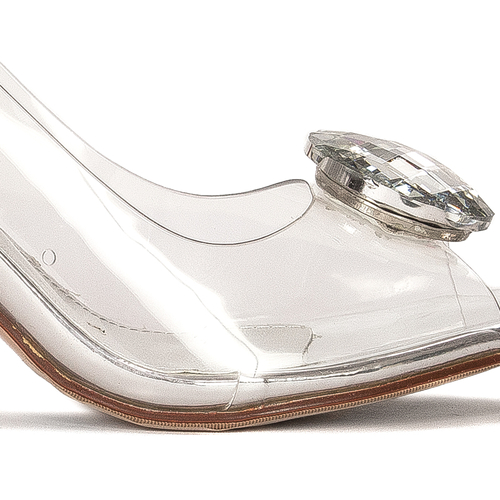 Sca'viola Women's Sandals On A High Heel Silver