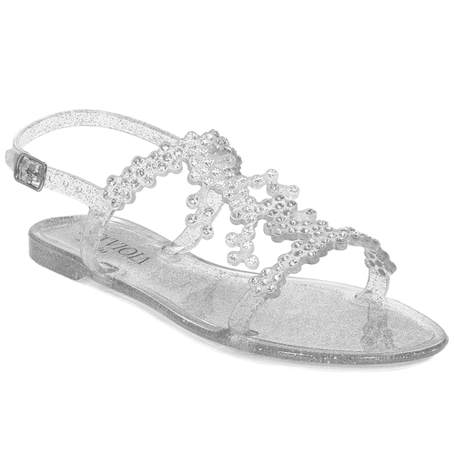 Sca'viola Women's Silver Sandals