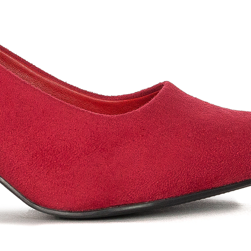 Sergio Leone 1459 Red Velor Pumps