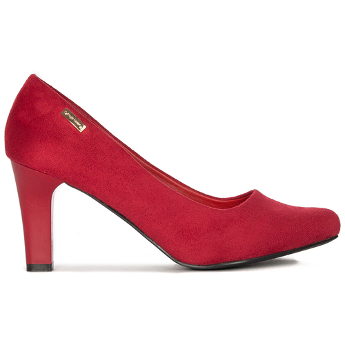 Sergio Leone 1459 Red Velor Pumps