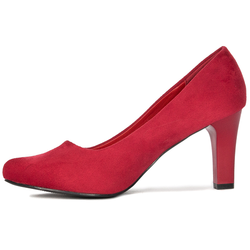 Sergio Leone 1459 Red Velor Pumps