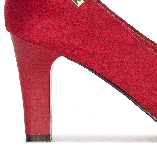 Sergio Leone 1459 Red Velor Pumps