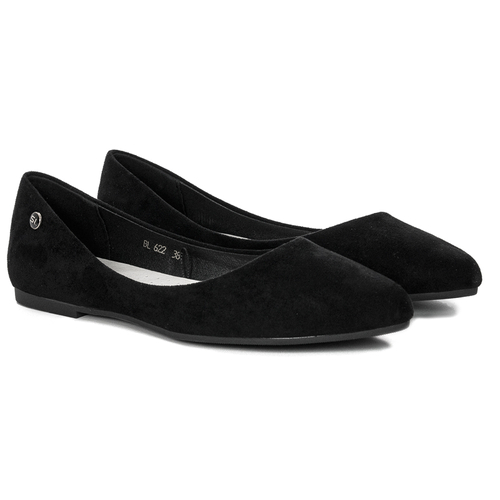 Sergio Leone BL622 Black MIC Ballerina shoes