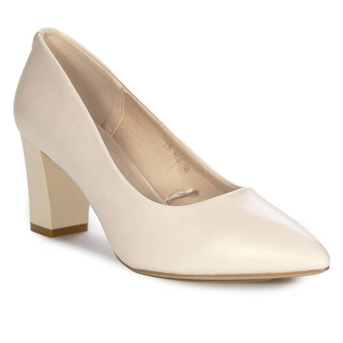 Sergio Leone Beige Pearl Pumps