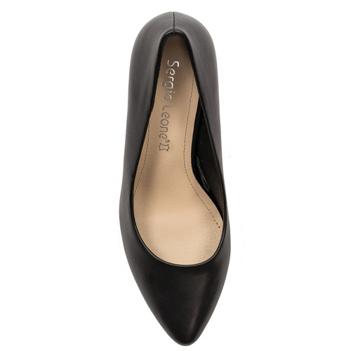 Sergio Leone Black PU women's Pumps