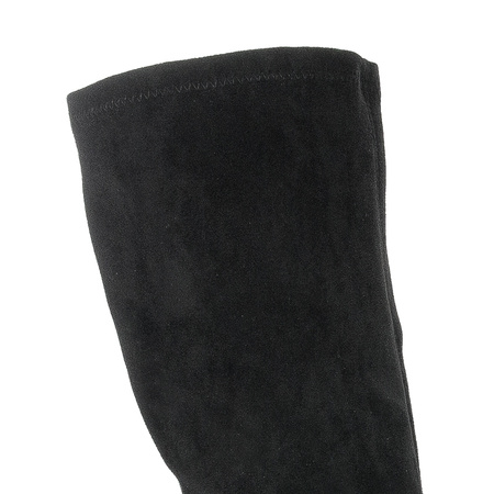 Sergio Leone KZ 205 Black Lycra Knee-High Boots