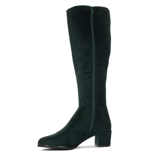 Sergio Leone KZ273 Green Knee-High Boots