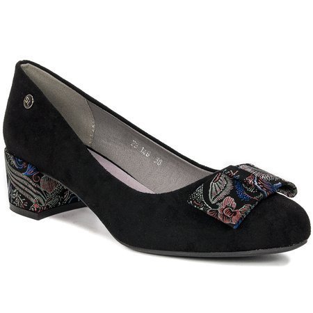 Sergio Leone PB149 MIC Black + Flowers Low Shoes