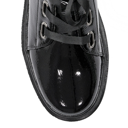 Sergio Leone PB210 Black Flat Shoes