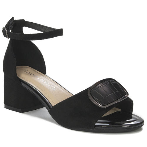 Sergio Leone SK874 Black MIC Sandals