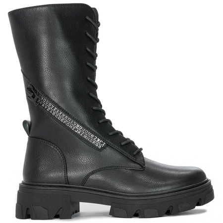 Sergio Leone TR747 Black PU Boots