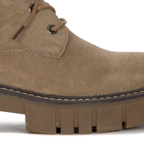 Sergio Leone TR766 Beige Suede Boots