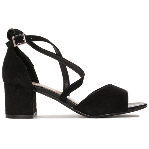 Sergio Leone Women's Black MIC Sandals