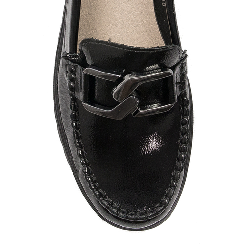 Sergio Leone Women's Black loafers shoes