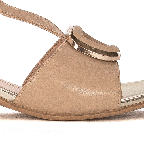 Sergio Leone Women's Sandals On A High Heel Chamoiss