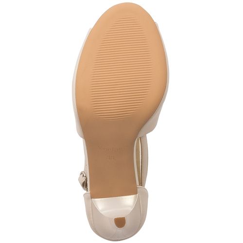 Sergio Leone Women's on a high heel pearl sandals
