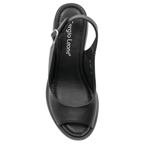 Sergio Leone women's Black sandals