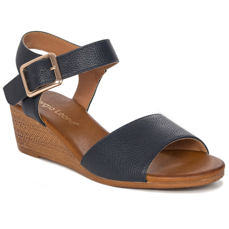 Sergio Leone women's Navy Blue sandals