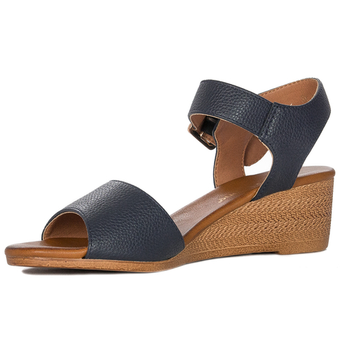 Sergio Leone women's Navy Blue sandals