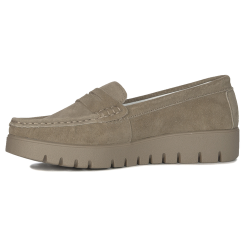 Shoes Loafers Suede Leather Filippo Beige