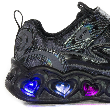 Skechers 20180L/BBK Heart Lights Black Sneakers