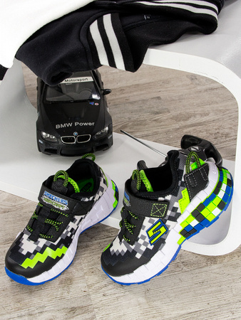 Skechers 400000L BBLM Mega-Craft Black Blue Lime Sneakers