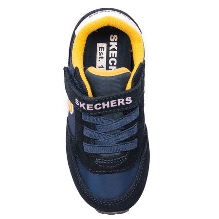 Skechers 97366N NVGD Retro Sneaks-Uvox Navy Gold Sneakers