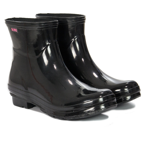 Skechers Women's Wellington Boots BBK Rain Check Neon Puddles Black